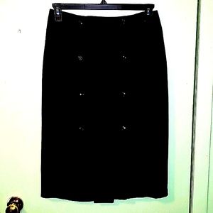 AB Studio - Classic Black Pencil Skirt (Size 8) EUC